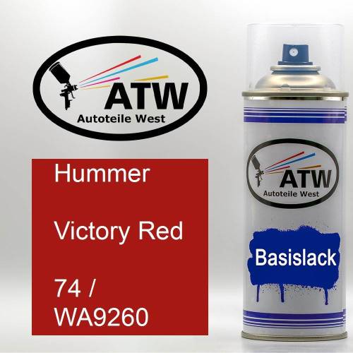 Hummer, Victory Red, 74 / WA9260: 400ml Sprühdose, von ATW Autoteile West.